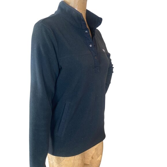 Columbia Benton Springs Half Snap Pullover Fleece Top Women's Sz S Black#67R - Picture 3 of 10